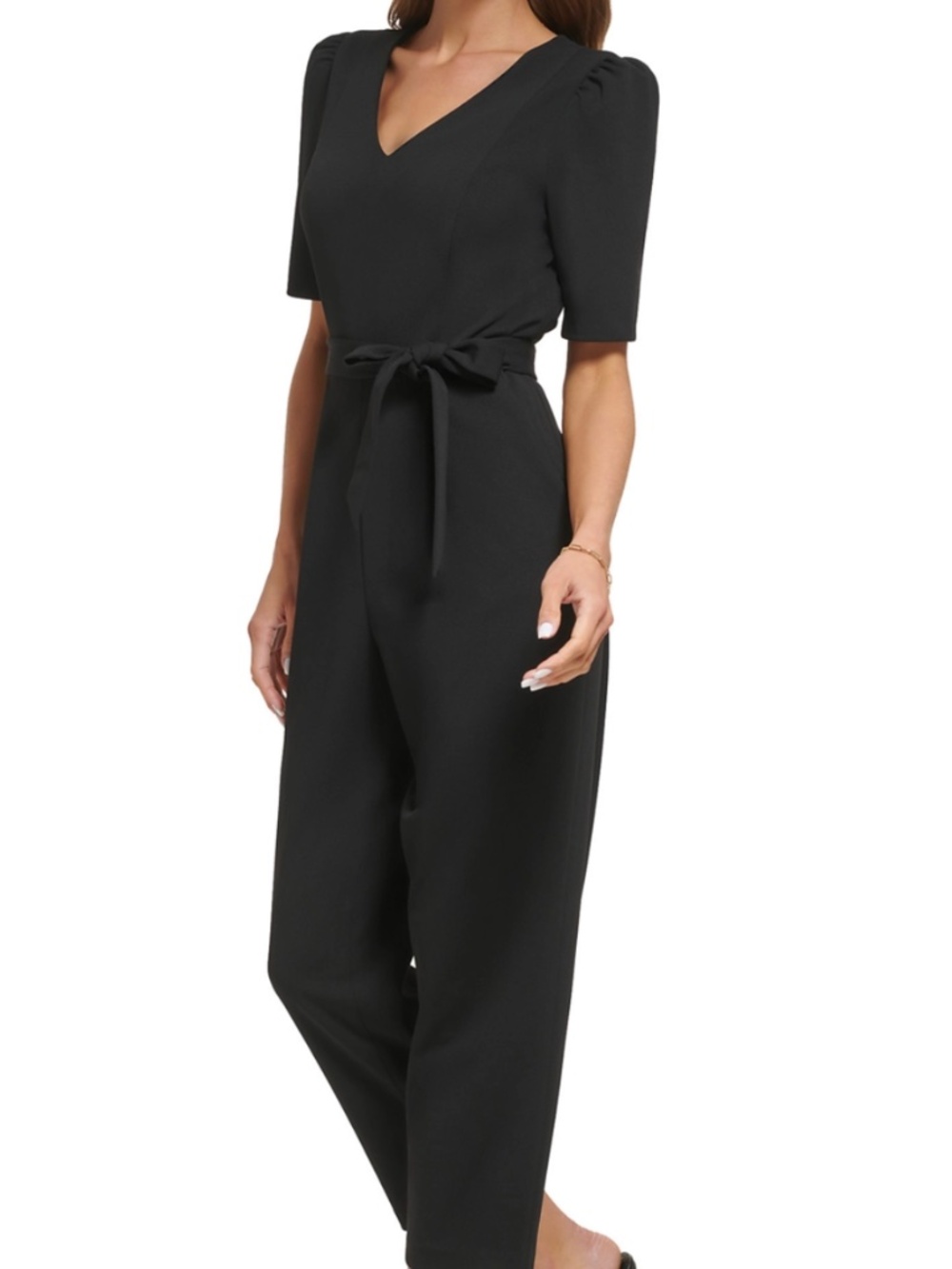 Black Stretchy DKNY Jumpsuit, Size 10, NWT